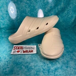 Adidas Adicane Clog Men’s Foam Low Top Beige Slide Shoes Removable Insole